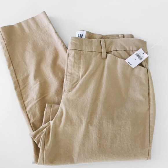GAP - NWT Signature Skinny Ankle Khaki Pant in Golden Khaki - Picture 2 of 5